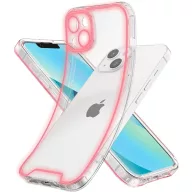  Apple iPhone 13 foszforeszkáló / sötétben világító szilikon tok, rózsaszín