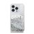 DKNY Liquid Glitter Arch Logo iPhone 14 Pro hátlap tok, átlátszó
