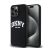 DKNY Liquid Silicone White Printed Logo Apple iPhone 13 Pro Max Magsafe hátlap tok, fekete