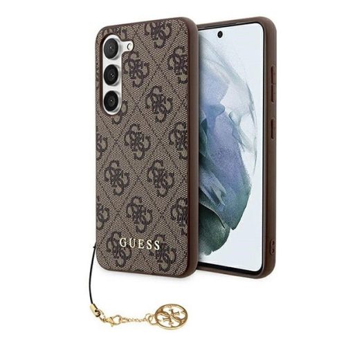 Guess 4G Charms Collection Samsung Galaxy A55 hátlap tok, barna