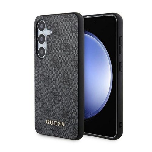 Guess 4G Metal Gold Logo Samsung Galaxy A35 hátlap tok, fekete
