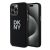 DKNY Liquid Silicone Metal Logo Apple iPhone 15 Pro hátlap tok, fekete