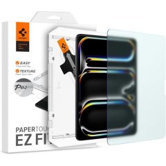   Apple iPad Pro 13 (2024), Kijelzővédő fólia, Matt, Spigen Paper Touch Ez Fit, Clear Prémium
