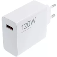   Hálózati töltő adapter, 120W, USB aljzat, gyorstöltés, GaN, Xiaomi, fehér, gyári