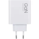 Hálózati töltő adapter, 120W, USB aljzat, gyorstöltés, GaN, Xiaomi, fehér, gyári