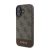 Guess 4G Bottom Stripe Apple iPhone 16 hátlap tok, barna