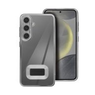   Glam Xiaomi Redmi 13C hátlap tok kameravédő peremmel, ezüst