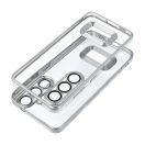 Glam Xiaomi Redmi 13C hátlap tok kameravédő peremmel, ezüst