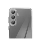 Glam Samsung Galaxy A15 5G / A15 4G szilikon tok kameravédő-lencsével, ezüst