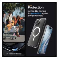   Spigen Ultra Hybrid MagFit Apple iPhone 16 Pro tok, MagSafe, Frost Clear, átlátszó