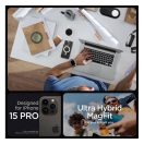 Spigen Ultra Hybrid MagFit Apple iPhone 16 Pro tok, MagSafe, Frost Clear, átlátszó