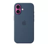 Apple iPhone 16 MagSafe gyári szilikon tok, denim