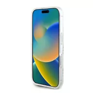   Guess IML 4G Background iPhone 16 Plus MagSafe kemény hátlap tok, fehér GUHMP16MH4DTEH