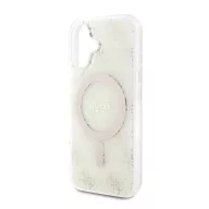   Guess IML 4G Background iPhone 16 Plus MagSafe kemény hátlap tok, fehér GUHMP16MH4DTEH