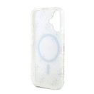 Guess IML 4G Background iPhone 16 Plus MagSafe kemény hátlap tok, fehér GUHMP16MH4DTEH