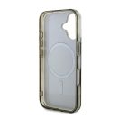 Guess IML 4G Background iPhone 16 Plus MagSafe kemény hátlap tok, barna GUHMP16MH4DTEW