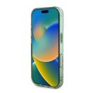 Guess IML Flower & Tonal Circle iPhone 16 Plus kemény hátlap tok, zöld GUHMP16MHFWBDCEN