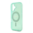 Guess IML Rhinestones MagSafe iPhone 16 Plus kemény hátlap tok, zöld GUHMP16MPFTDTEN