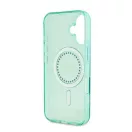 Guess IML Rhinestones MagSafe iPhone 16 Plus kemény hátlap tok, zöld GUHMP16MPFTDTEN