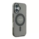 Guess IML Rhinestones MagSafe iPhone 16 Plus kemény hátlap tok, fekete GUHMP16MPFTDTEK