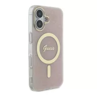  Guess IML 4G MagSafe iPhone 16 MagSafe kemény hátlap tok, rózsaszín GUHMP16SH4STP