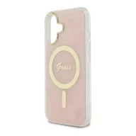   Guess IML 4G MagSafe iPhone 16 MagSafe kemény hátlap tok, rózsaszín GUHMP16SH4STP