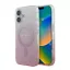 Guess IML Glitter Gradient iPhone 16 MagSafe kemény hátlap tok, rózsaszín GUHMP16SHGRCELP