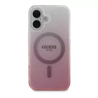   Guess IML Glitter Gradient iPhone 16 MagSafe kemény hátlap tok, rózsaszín GUHMP16SHGRCELP