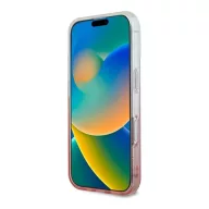   Guess IML Glitter Gradient iPhone 16 MagSafe kemény hátlap tok, rózsaszín GUHMP16SHGRCELP