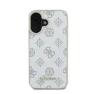 Guess Peony Script Logo iPhone 16 kemény hátlap tok, fehér GUHMP16SPGPYSH