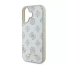 Guess Peony Script Logo iPhone 16 kemény hátlap tok, fehér GUHMP16SPGPYSH