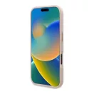 Guess 4G Logo Plate iPhone 16 MagSafe kemény hátlap tok, rózsaszín GUHMP16SU4GPRB