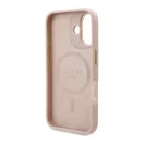Guess 4G Logo Plate iPhone 16 MagSafe kemény hátlap tok, rózsaszín GUHMP16SU4GPRB