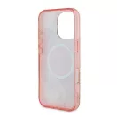 Guess IML Flower & Tonal Circle iPhone 16 Pro Max kemény hátlap tok, rózsaszín GUHMP16XHFWBDCEP