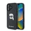Karl Lagerfeld Monogram Karl Head Pin iPhone 16 kemény hátlap tok, fekete  KLHCP16SPGKLKIPK