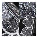 Teddy Bear iPhone 16 Pro Max csillogó köves tok, ezüst