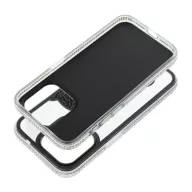 Teddy Bear iPhone 16 Plus csillogó köves tok, fekete