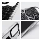 Teddy Bear iPhone 16 Plus csillogó köves tok, fekete