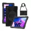 Defender Lenovo Tab M10 (10.1) (3. generáció) TB-328, Műanyag hátlap védőtok, szilikon belső, kitámasztóval, fekete