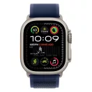 Apple Watch Ultra 2 GPS + Cellular, 49 mm, natúr titántok, kék terep szíj, M/L