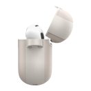 Spigen Cyrill Kajuk AirPods 4 tok, Cream, szürke-bézs