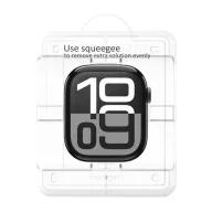   Spigen EliteShield EZ Fit Apple Watch 11 /Watch 10 46mm kijelzővédő fólia felhelyező kerettel (2db)