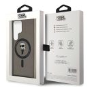 Karl Lagerfeld IML Ikonik S24 Ultra MagSafe tok, fekete KLHMS24LHFCKNOK