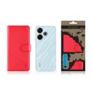 Tactical Field Notes Xiaomi Redmi 13 4G flip/oldalra nyíló tok, piros
