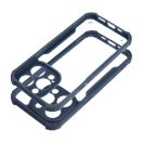 iPhone 16 ütésálló tok erősített peremmel, tengerészkék