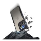 iPhone 16 Pro ütésálló tok erősített peremmel, fekete