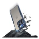 iPhone 15 Plus ütésálló tok erősített peremmel, tengerészkék