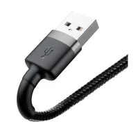 Baseus Lightning kábel, 2,4A, 0,5m, szürke/Fekete
