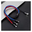 Baseus 3in1 USB-C / Lightning / USB kábel, 3A, 1,2m, fekete