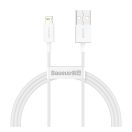 Baseus Superior USB-A - Lightning kábel, 1m, fehér